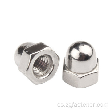 DIN1587 Tuertas hexágono de acero inoxidable M4M5M6M8 HEXAGON DUSED CAP LAGE NUT